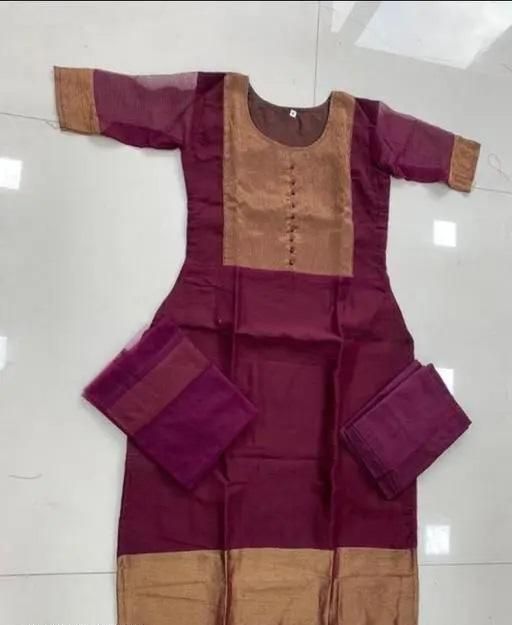 Premium Jacquard Chiffon Kurti With Lagging Pant Sets